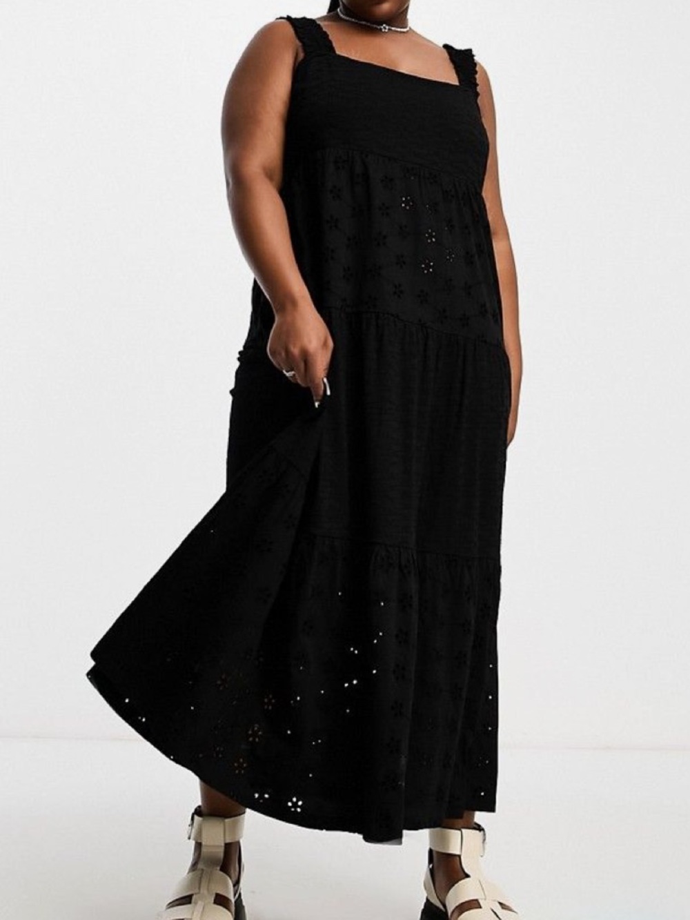 Black maxi dress